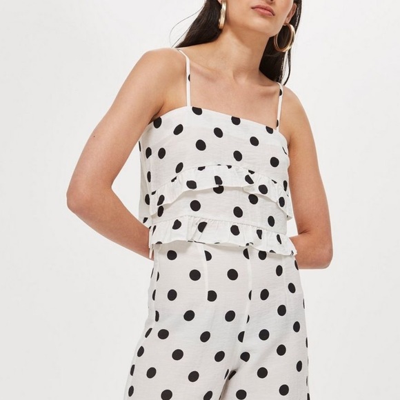 Topshop Polka Dot Tank Top - Picture 3 of 4